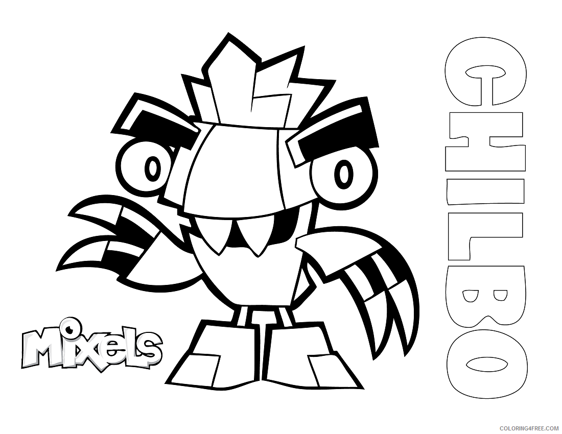 Mixels Coloring Pages TV Film mixels chilbo Printable 2020 05244 Coloring4free