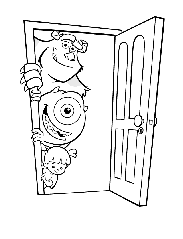 Monsters Inc Coloring Pages TV Film Free Monsters Inc Printable 2020 05248 Coloring4free