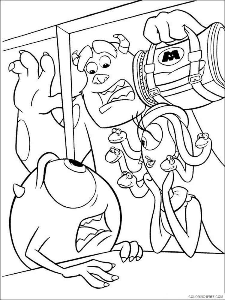 Monsters Inc Coloring Pages TV Film Monster Inc 1 Printable 2020 05251 Coloring4free