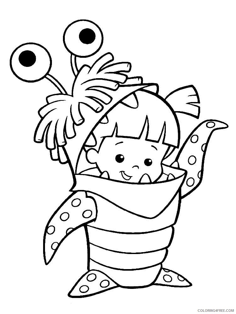 Monsters Inc Coloring Pages TV Film Monster Inc 10 Printable 2020 05252 Coloring4free