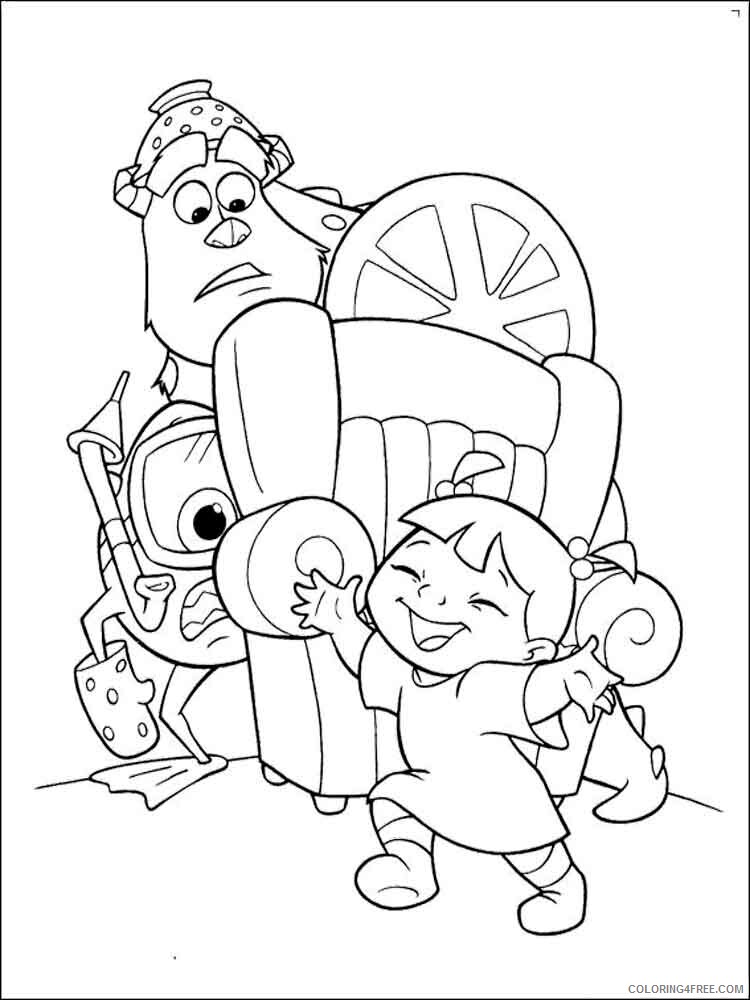 Monsters Inc Coloring Pages TV Film Monster Inc 12 Printable 2020 05254 Coloring4free