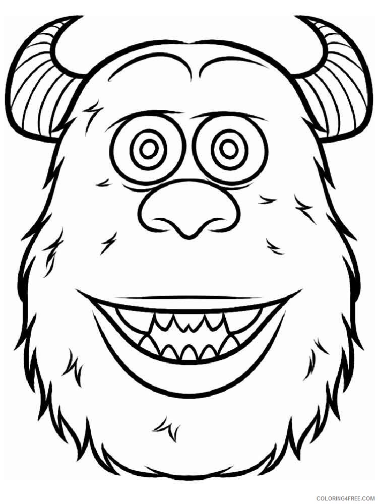 Monsters Inc Coloring Pages TV Film Monster Inc 26 Printable 2020 05259 Coloring4free