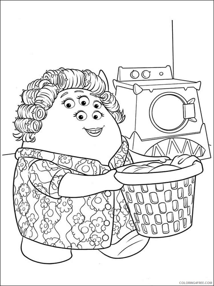 Monsters Inc Coloring Pages TV Film Monster Inc 27 Printable 2020 05260 Coloring4free