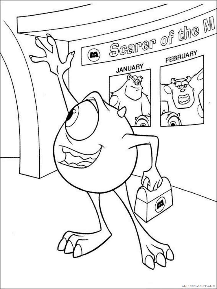 Monsters Inc Coloring Pages TV Film Monster Inc 30 Printable 2020 05263 Coloring4free