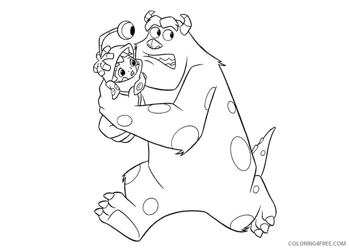 Monsters Inc Coloring Pages TV Film Monsters Inc Sulley Printable 2020 05299 Coloring4free