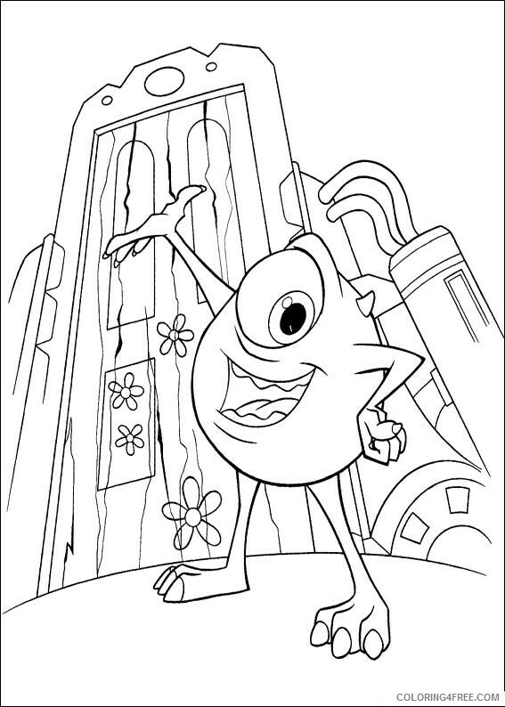 Monsters Inc Coloring Pages TV Film Monsters Incs Free Printable 2020 05296 Coloring4free