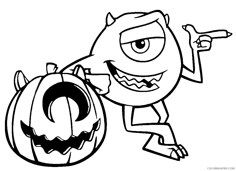 Monsters Inc Coloring Pages TV Film MonstersInc Halloween Printable 2020 05294 Coloring4free