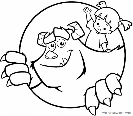 Monsters Inc Coloring Pages TV Film Printable Monsters Inc Printable 2020 05300 Coloring4free