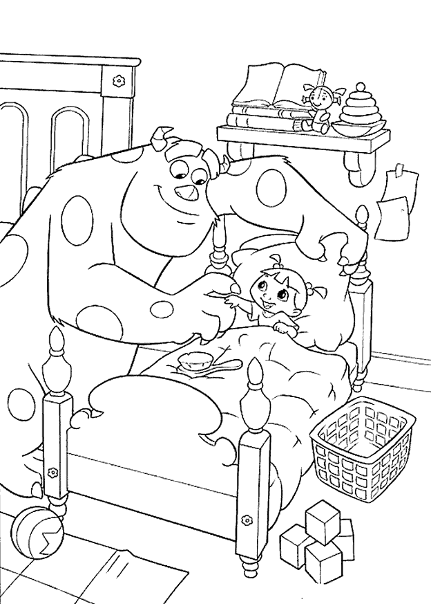 Monsters Inc Coloring Pages TV Film monsters inc 10 Printable 2020 05271 Coloring4free