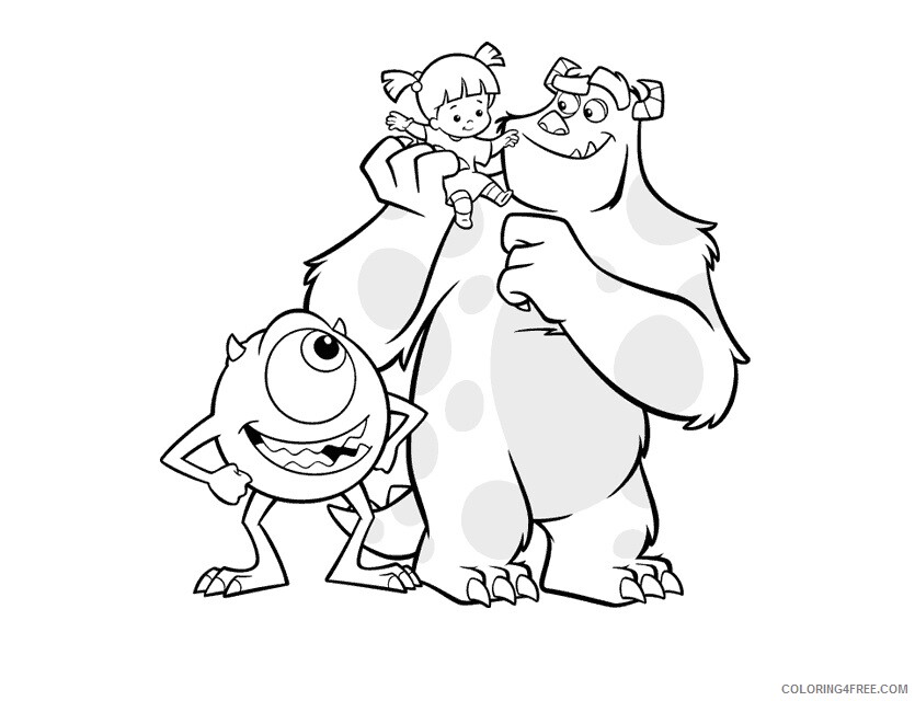 Monsters Inc Coloring Pages TV Film monsters inc 13 Printable 2020 05274 Coloring4free