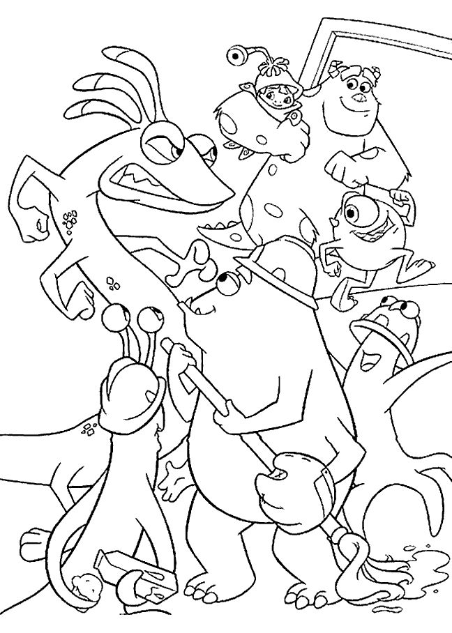 Monsters Inc Coloring Pages TV Film monsters inc 5 Printable 2020 05279 Coloring4free