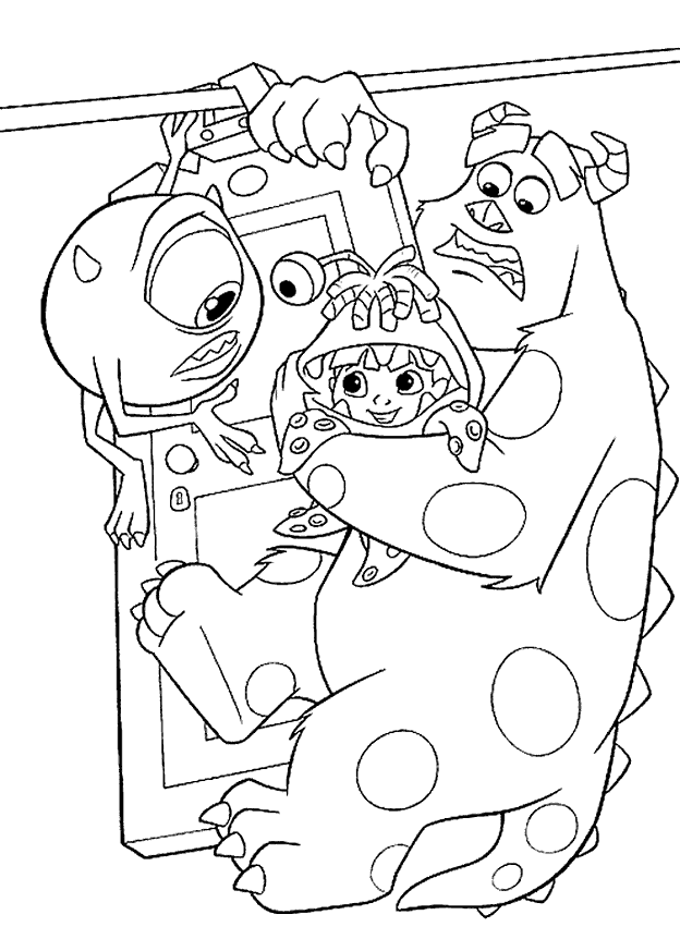 Monsters Inc Coloring Pages TV Film monsters inc 6 Printable 2020 05280 Coloring4free