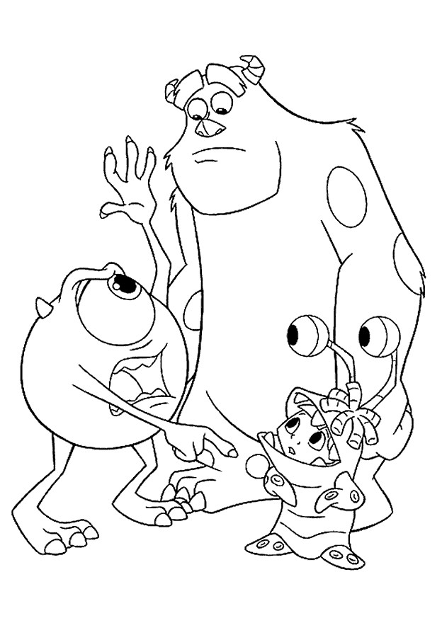 Monsters Inc Coloring Pages TV Film monsters inc 9 Printable 2020 05283 Coloring4free