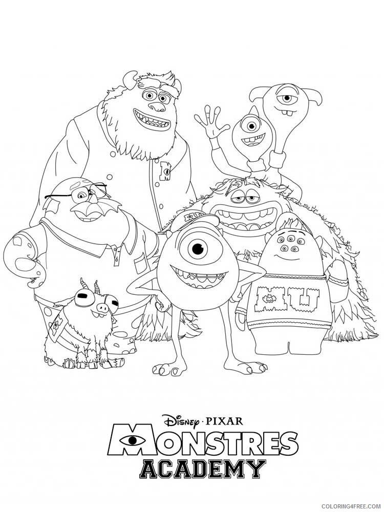 Monsters University Coloring Pages TV Film Printable 2020 05311 Coloring4free