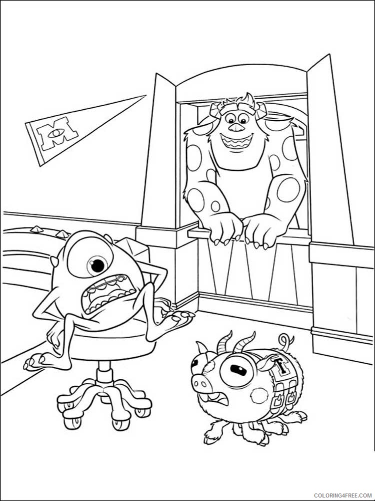 Monsters University Coloring Pages TV Film Printable 2020 05314 Coloring4free