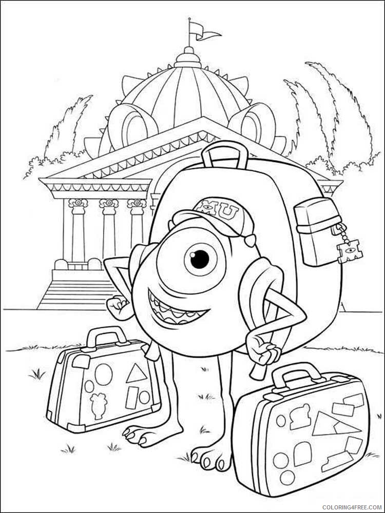 Monsters University Coloring Pages TV Film Printable 2020 05319 Coloring4free