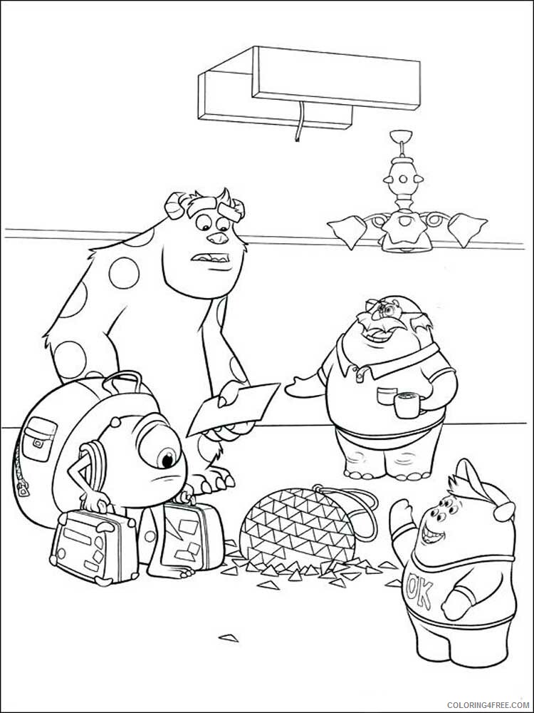 Monsters University Coloring Pages TV Film Printable 2020 05323 Coloring4free
