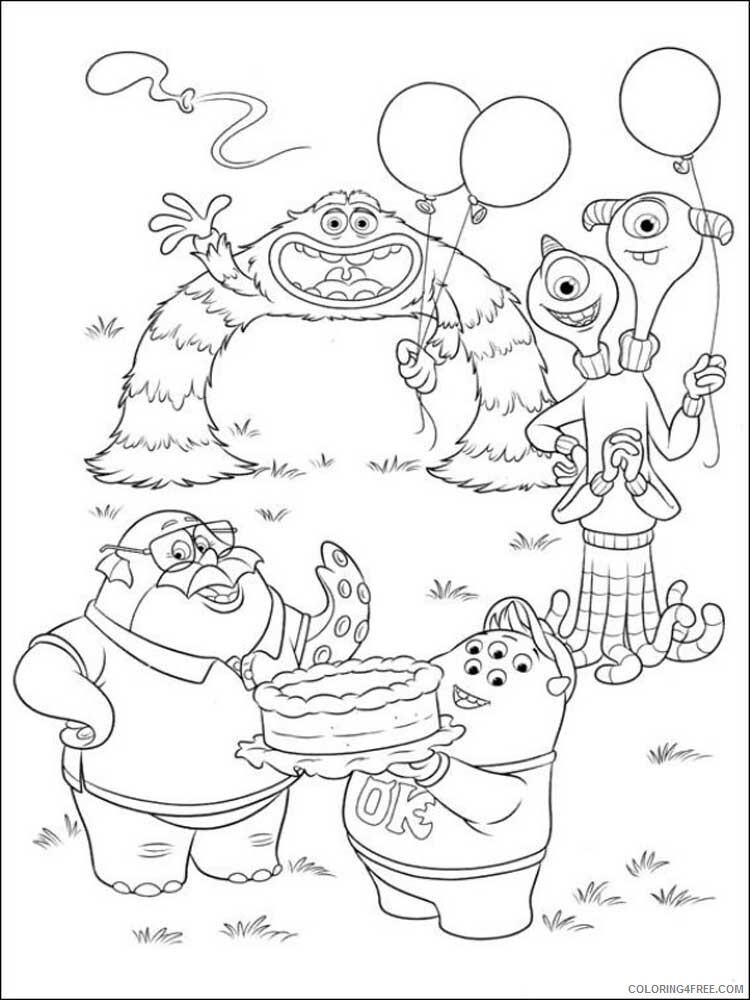 Monsters University Coloring Pages TV Film Printable 2020 05324 Coloring4free