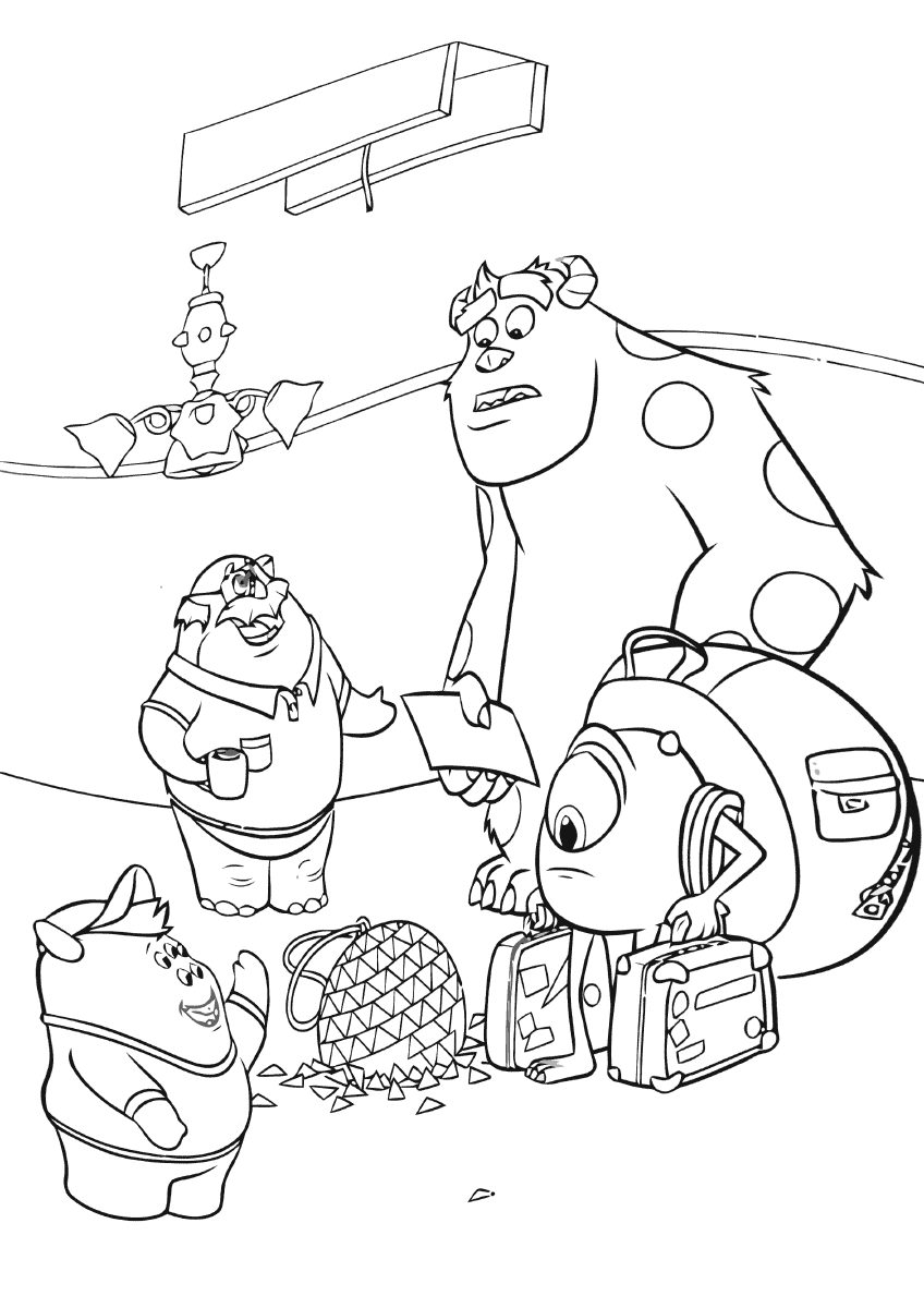 Monsters University Coloring Pages TV Film Printable 2020 05326 Coloring4free