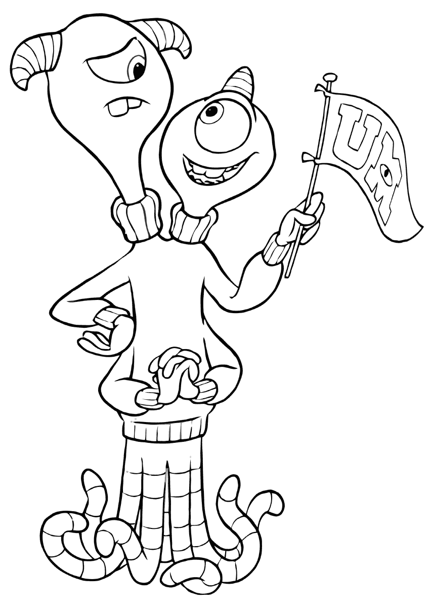 Monsters University Coloring Pages TV Film Terry Printable 2020 05330 Coloring4free