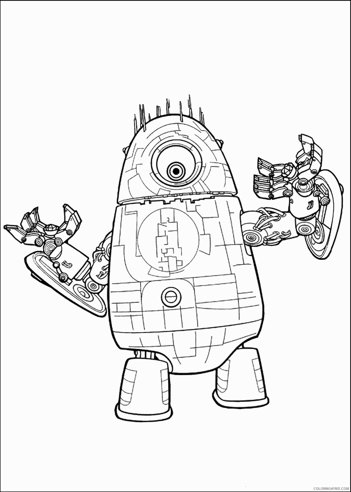Monsters vs Aliens Coloring Pages TV Film Printable 2020 05337 Coloring4free