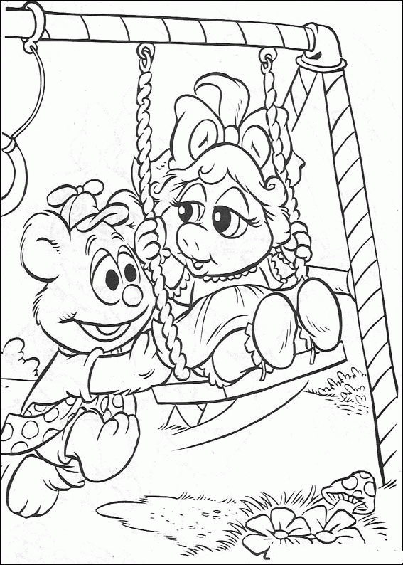 Muppet Babies Coloring Pages TV Film muppet baby nFsWP Printable 2020 05364 Coloring4free