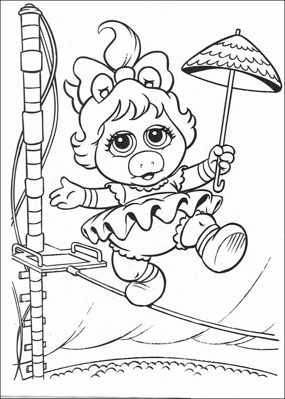 Muppet Babies Coloring Pages Tv Film Muppets Baby 1 Printable 2020 05373 Coloring4free Coloring4free Com