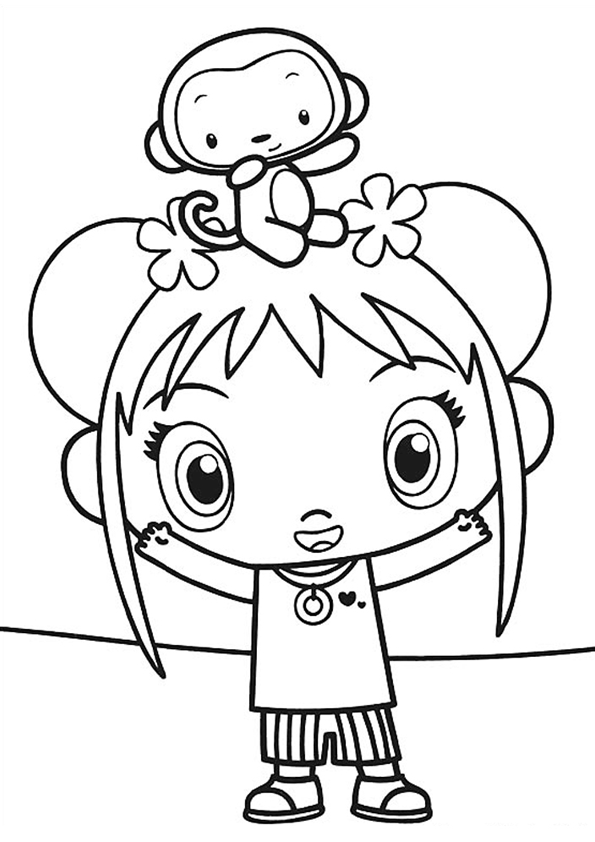 Ni Hao Kai Lan Coloring Pages TV Film kai lan 3 Printable 2020 05470 Coloring4free