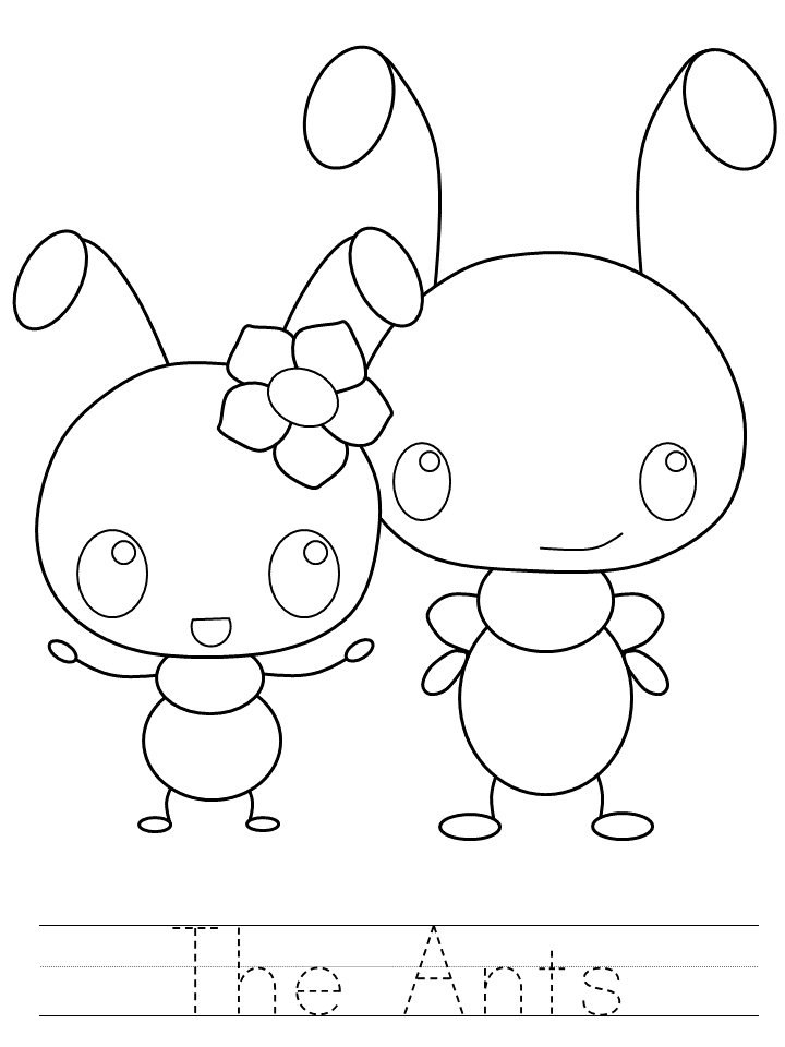 Ni Hao Kai Lan Coloring Pages TV Film the ants trace Printable 2020 05502 Coloring4free