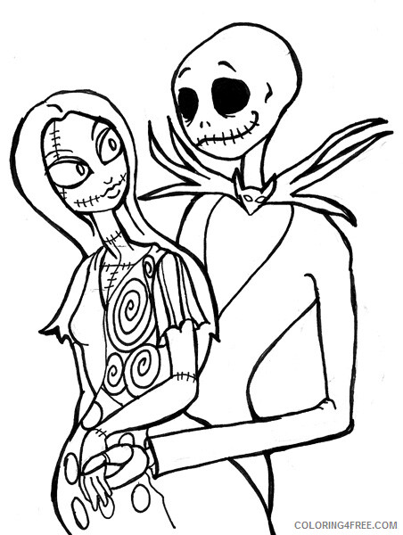 Nightmare Before Christmas Coloring Pages TV Film Printable 2020 05436 Coloring4free
