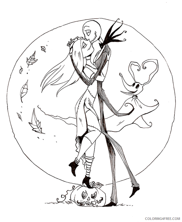 Nightmare Before Christmas Coloring Pages TV Film Printable 2020 05440 Coloring4free