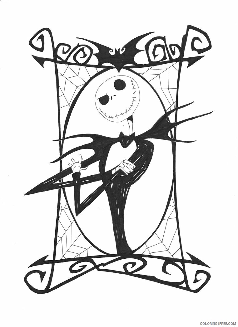 Nightmare Before Christmas Coloring Pages TV Film Printable 2020 05448 Coloring4free