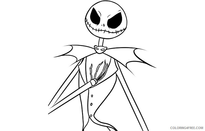 Nightmare Before Christmas Coloring Pages TV Film Printable 2020 05461 Coloring4free