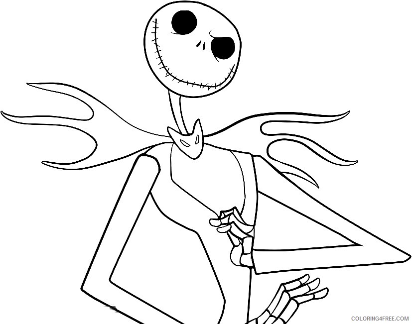 Nightmare Before Christmas Coloring Pages TV Film pictures Printable 2020 05457 Coloring4free
