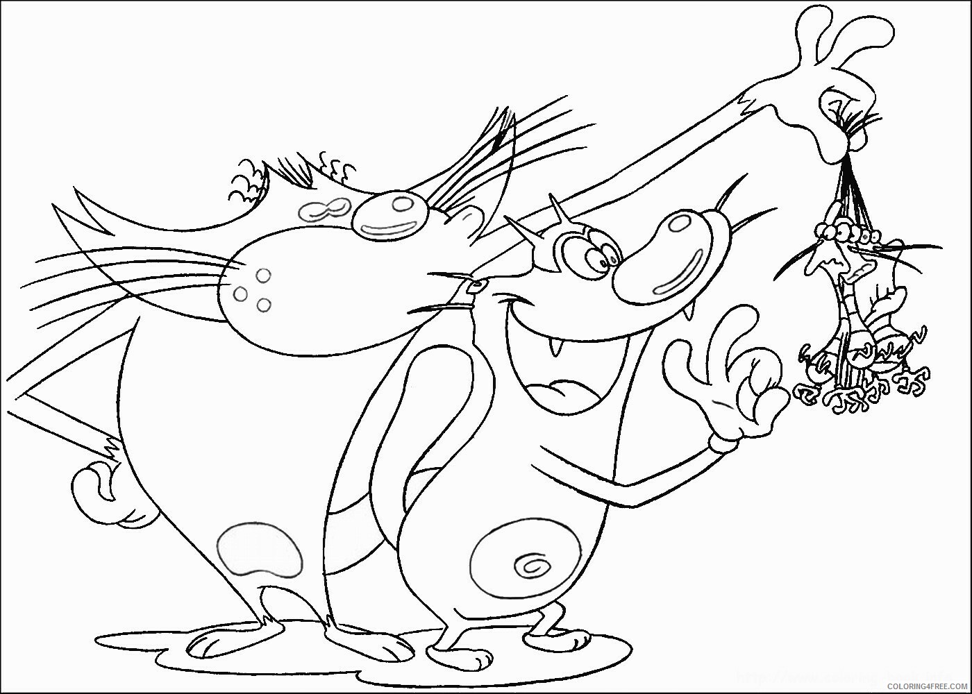 Oggy and the Cockroaches Coloring Pages TV Film Printable 2020 05593 Coloring4free