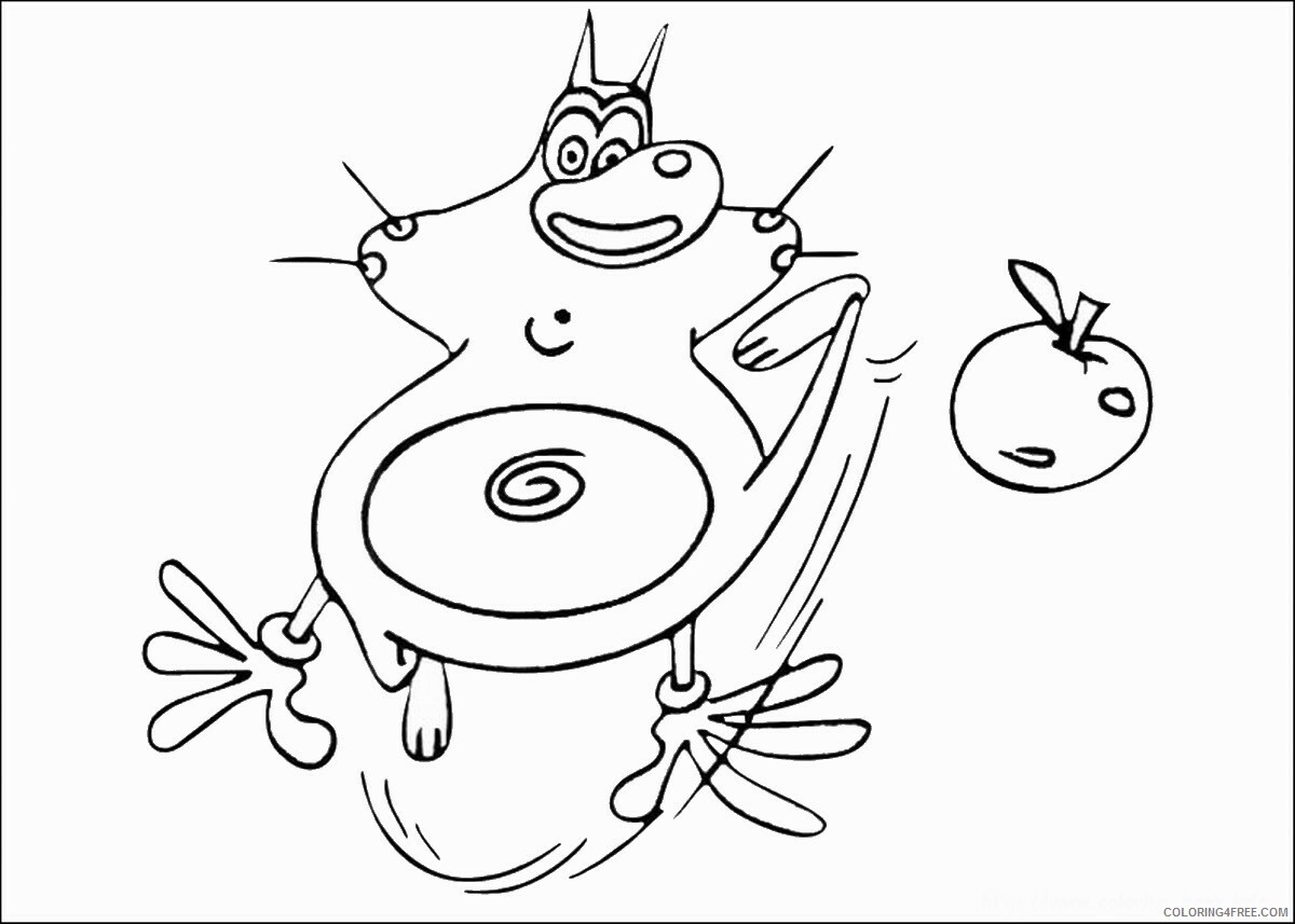 Oggy and the Cockroaches Coloring Pages TV Film Printable 2020 05594 Coloring4free