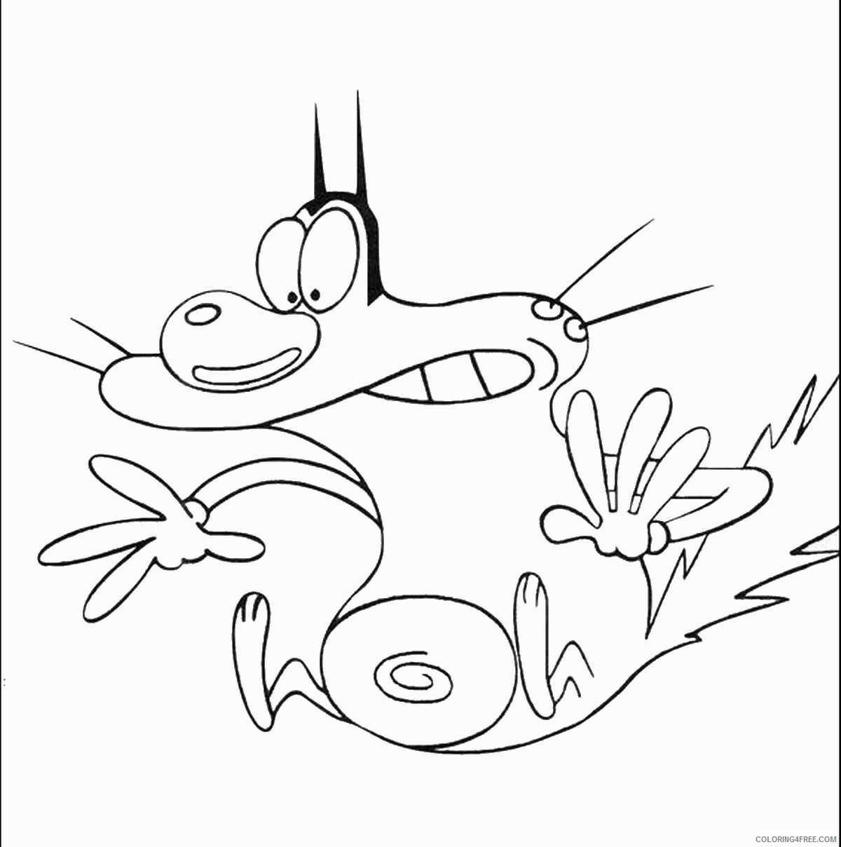 Oggy and the Cockroaches Coloring Pages TV Film Printable 2020 05612 Coloring4free