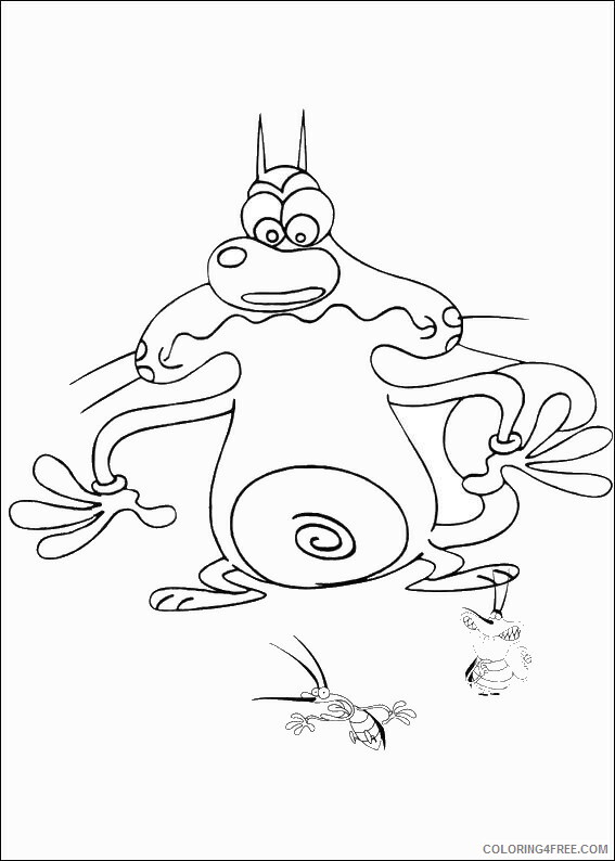 Oggy and the Cockroaches Coloring Pages TV Film Printable 2020 05613 Coloring4free