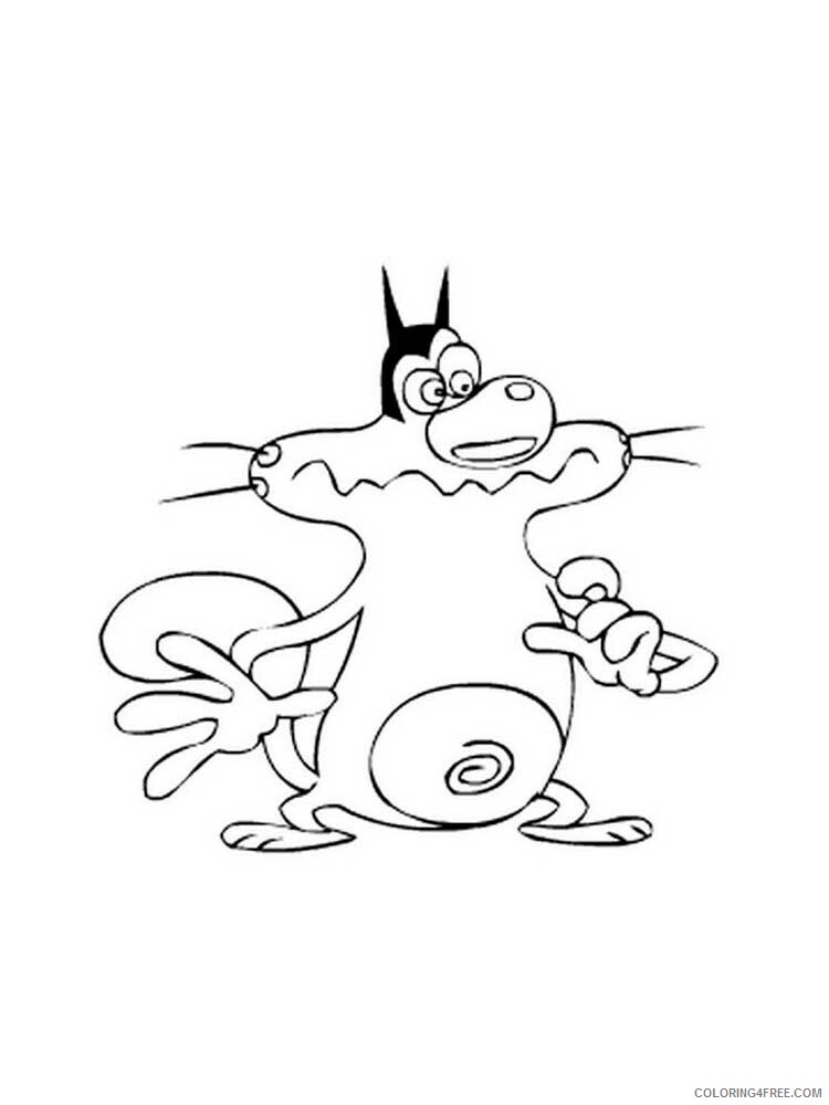 Oggy and the Cockroaches Coloring Pages TV Film Printable 2020 05617 Coloring4free