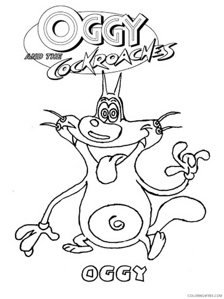 Oggy and the Cockroaches Coloring Pages TV Film Printable 2020 05621 Coloring4free