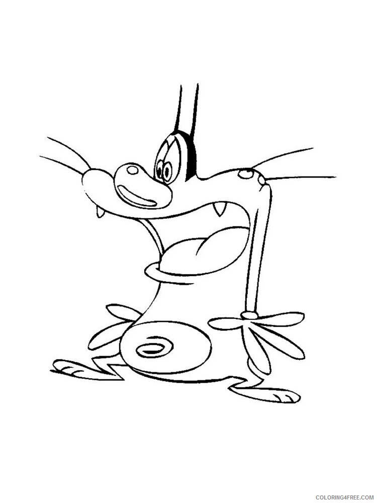 Oggy and the Cockroaches Coloring Pages TV Film Printable 2020 05623 Coloring4free