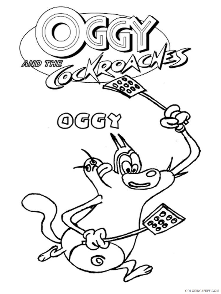 Oggy and the Cockroaches Coloring Pages TV Film Printable 2020 05624 Coloring4free
