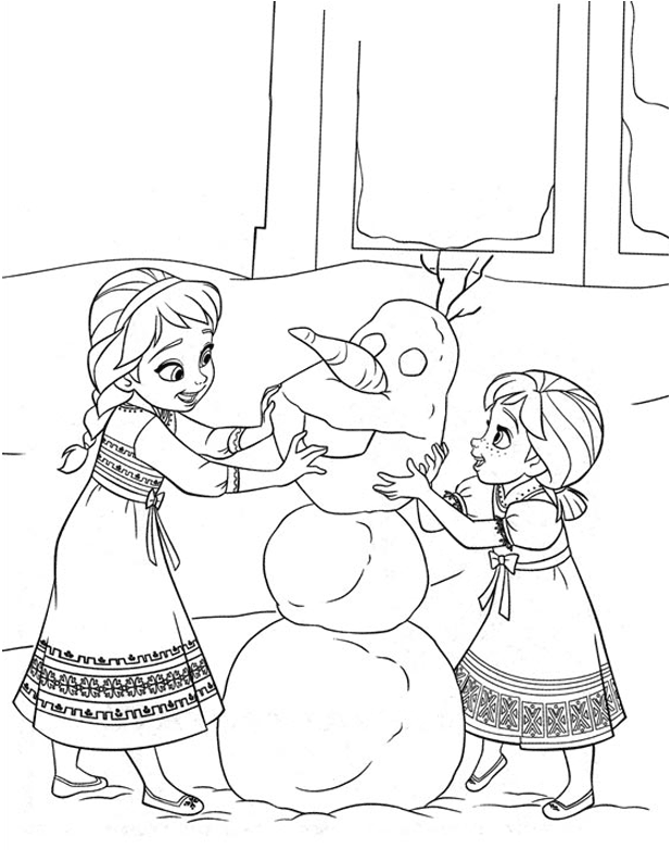Olaf Coloring Pages TV Film Do You Wanna Build a Snowman 2020 05641 Coloring4free