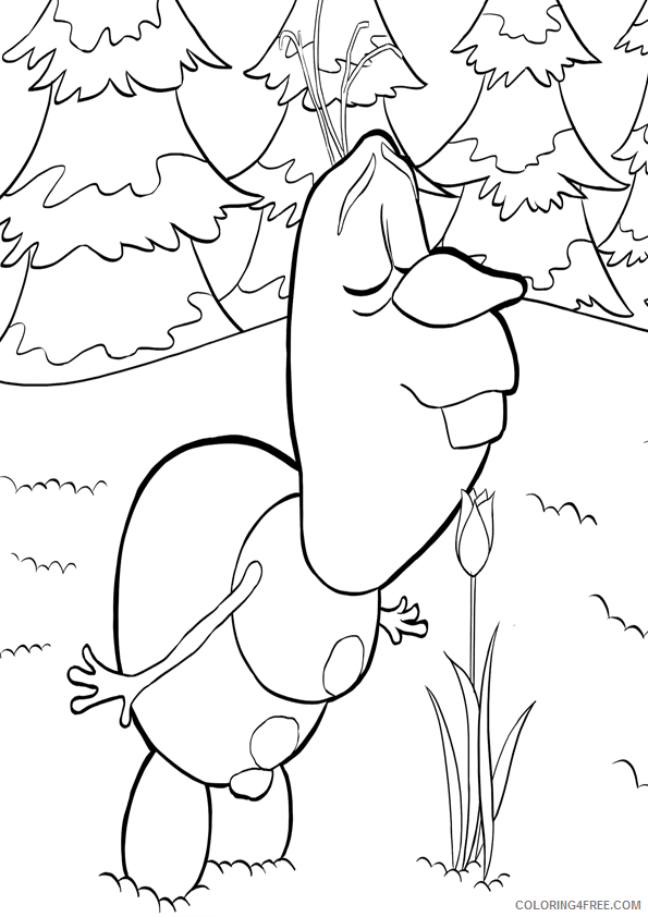 Olaf Coloring Pages TV Film Free Olaf Printable 2020 05631 Coloring4free