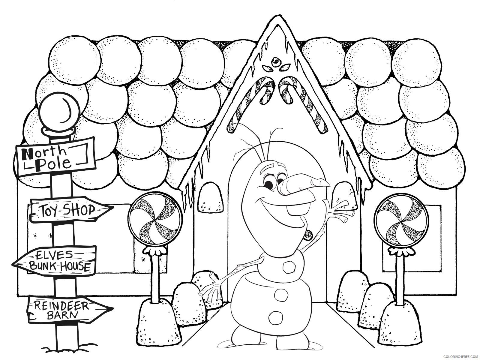 Olaf Coloring Pages TV Film Free Olaf Printable 2020 05632 Coloring4free