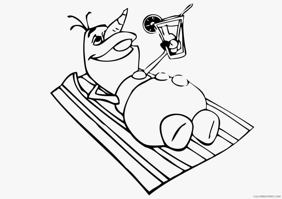Olaf Coloring Pages TV Film Free Olaf Printable 2020 05634 Coloring4free