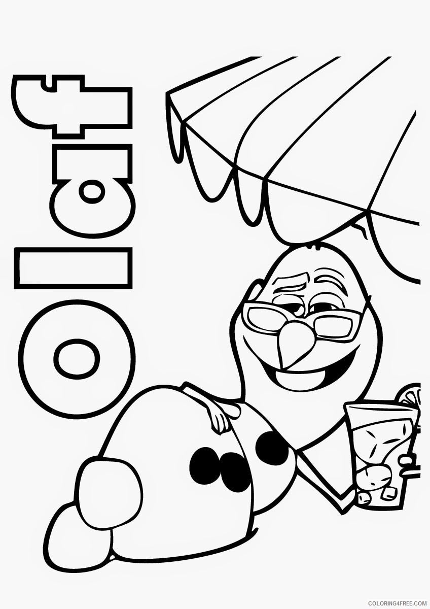 Olaf Coloring Pages TV Film Free Olaf Sheets Printable 2020 05633 Coloring4free