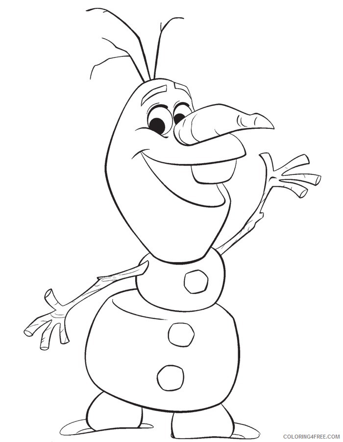 Olaf Coloring Pages TV Film Happy Olaf Printable 2020 05636 Coloring4free
