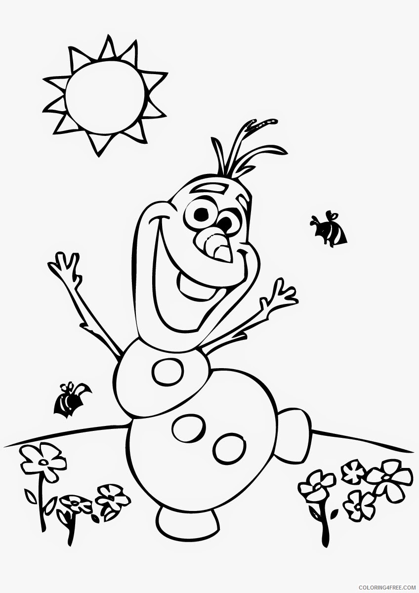 Olaf Coloring Pages TV Film Olaf Images Printable 2020 05642 Coloring4free