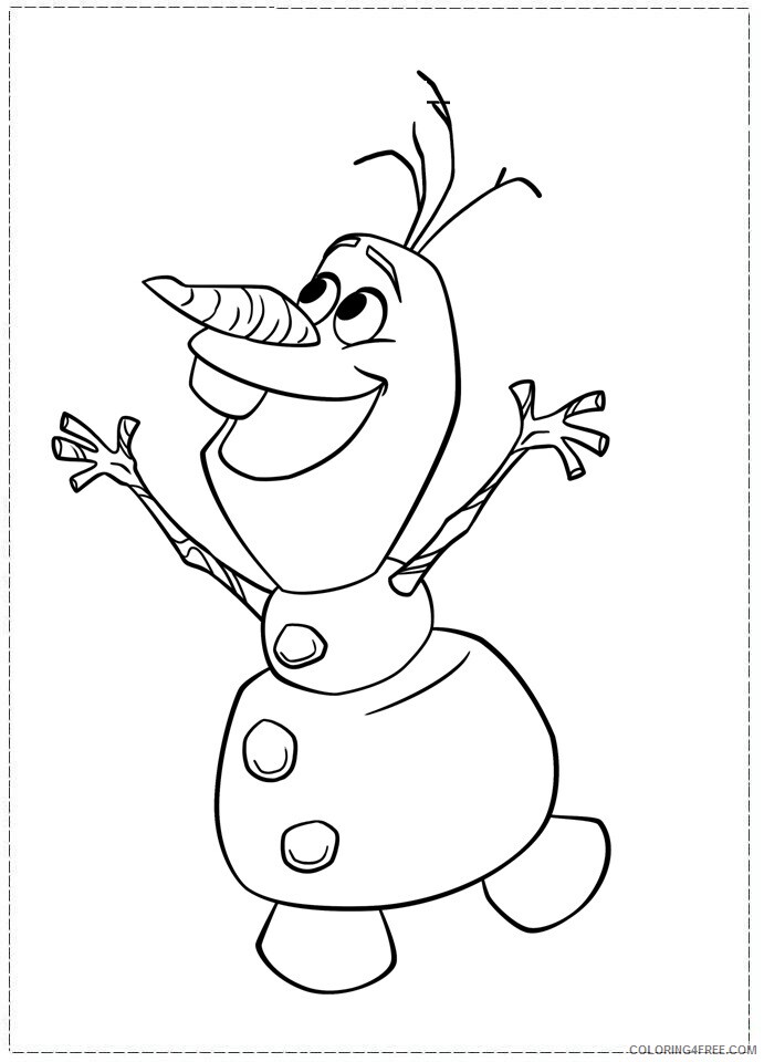 Olaf Coloring Pages TV Film Olaf Pictures Printable 2020 05643 Coloring4free
